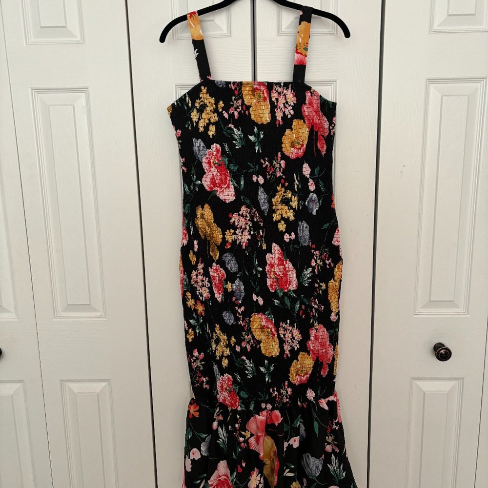 PRETTYGARDEN Floral Mermaid Midi Dress